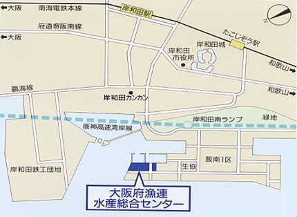 大阪府漁連地図